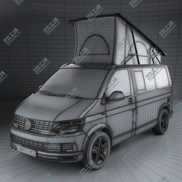 images/goods_img/202105074/Volkswagen Transporter (T6) California 2016 3D model/3.jpg